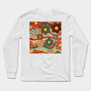 Retro Flower Power Long Sleeve T-Shirt